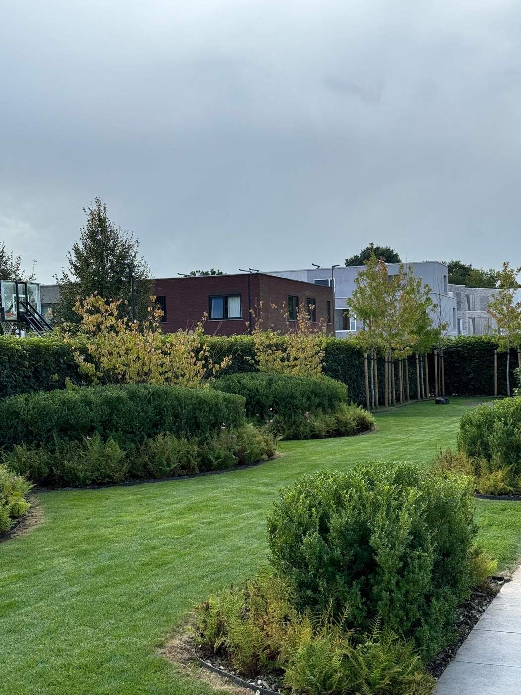 Tuinaanleg in Sint-Katelijne-Waver door Dierckx Tuinwerken, volgroeide borders